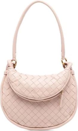 Bottega Veneta Pre-owned Shoulder Bags, female, Pink, Size: ONE SIZE Pre-owned Leather Shoulder Bag