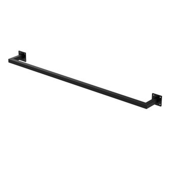 ML Design Perchero De Pared 110x12 Cm Negro De Acero Inoxidable Para Vestidor O Armario Barra De Almacenamiento Hasta 50kg Perchero Para Ropa Toallas O Utensili