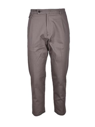Golden Craft 1957 Tailored Turquoise Trousers With Mid-Rise Waist And Tapered Cut