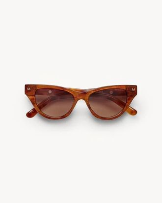 Machete Jewelry Suzy Sunglasses in Dark Tortoise Stripe at Nordstrom