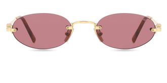 Miu Miu MUA54S 5AK20Y Womens Sunglasses Gold Size 51
