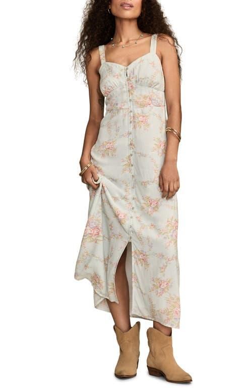 chinese dress ladies Lucky Brand Womens Printed Button Front Midi Dress  ShopCGX