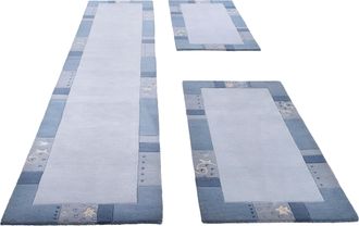 THEKO Bettumrandung »Royal Ganges« Höhe 13 mm 3 Stk. tlg. Bettvorleger, 3-teiliges Läufer-Set fürs Schlafzimmer, 100% Wolle