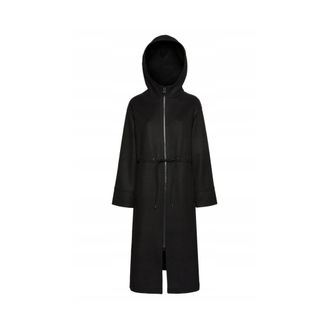 Geox Lange Ademende Jas - Dames - Parka Jassen - Zwart - 3XL - Katoen - Jassen