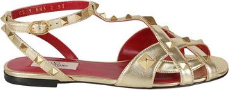 Valentino Garavani Sandalia Studdy - Shoes - Mujer - Beige - 38 1/2 EU