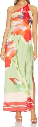 Misa Dounia Dress In Scarf Flora