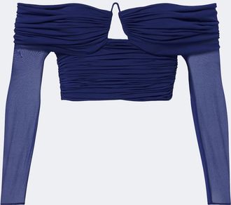 CHRISTOPHER ESBER Marin draped off-shoulder top