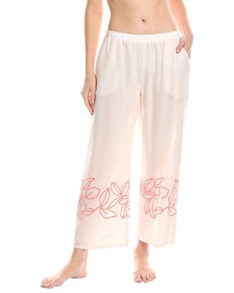 Hanro Hanro Liz Embroidered Cropped Pant