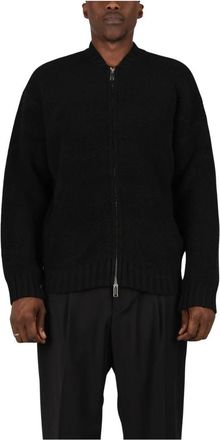 Laneus Cardigan Kj082 - - Knitwear - Uomo - Nero - L