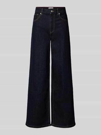 Tommy Hilfiger Wide Leg Jeans aus Baumwoll-Mix in Dunkelblau, Gr&ouml;&szlig;e 30/32
