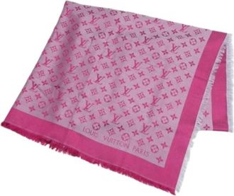 Louis Vuitton Pre-owned Vintage Zijden Sjaal - Dames - Vintage Accessoires - Roze - ONE Size - Vintage