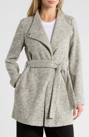 Vero Moda Nora Brushed Sweater Coat in Grape Leaf Melange at Nordstrom Rack, Size X-Large