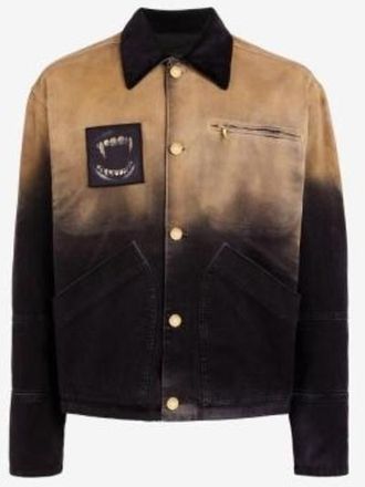 Roberto Cavalli Gradient Workwear Jacket, Brand Size 48 ( US Size 38 )