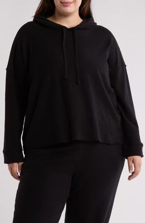 Eileen Fisher Crop Hoodie in Black at Nordstrom Rack, Size 3X