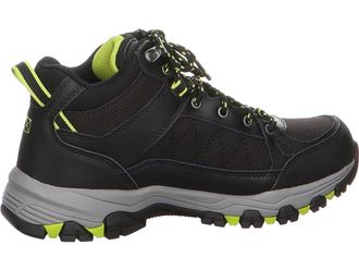 Skechers Mens SELMEN MELANO Hiking Boot, Black Leather W/Synthetic & Mesh, 9.5 UK