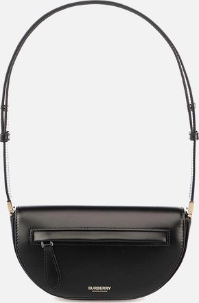 Burberry Womens Mini Leather Zip Olympia Bag - Black - Size: UNI