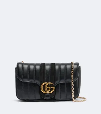 Gucci Borsa a spalla Jetset GG Marmont Small in pelle
