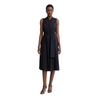 Joseph Ribkoff Dames, Jurken, Blauw, Maat: XL Katoen