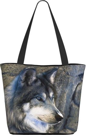AOOEDM Wolf Eyes Ladies Shopping Bag 13x11x7in.The Perfect ValentineS Day Gift.It Is The Best ValentineS Day Gift For Mom, Daughter, Wife,Etc