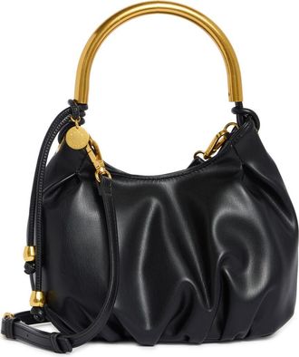 BCBGeneration Metal Handle Hobo Shoulder Bag in Black at Nordstrom Rack