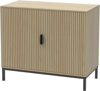 Vicco C&oacute;moda Lennox, Roble, 80 X 45 Cm Con 2 Puertas