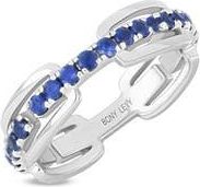 Bony Levy El Mar 18K White Gold Sapphire Stackable Band Ring at Nordstrom Rack, Size 5