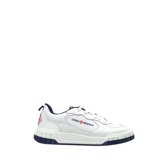 Casablanca Court Sneaker - Heren - Sneakers - Wit - 43 EU - Leer - Schoenen