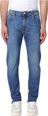 Incotex Heren, Jeans, Blauw, Maat: W35 Denim