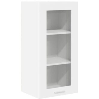 vidaXL Hanging Cabinet with Door White 40 x 31 x 80 cm Engineered Wood vidaXL