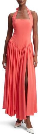 Bardot Marabella Halter Dress in Melon at Nordstrom Rack, Size 10