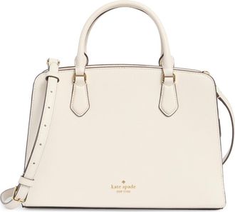 Kate Spade New York addie pebbled leather satchel bag in Parchment at Nordstrom Rack