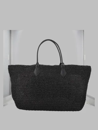 Vivienne Westwood Womens Tote Bag Alana Black Raffia Handbags Hand