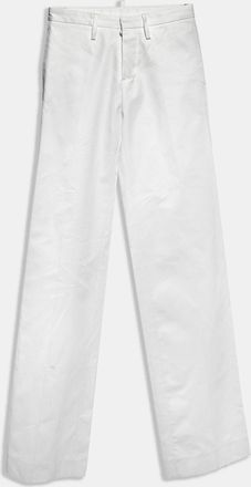 Dsquared2 White Denim High Rise Jeans M/waist