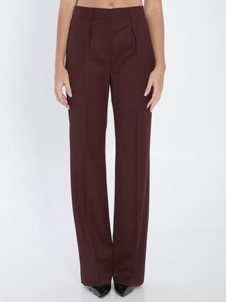 Max Mara Cannes Trousers In Virgin Wool