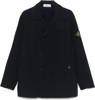 Stone Island Light Compact Touch Poly-TC - Heren - Zomerjassen - Blauw - XL - Katoen - Jassen
