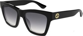 Gucci Stijlvolle Zonnebril Zwart Gg 1714S-001 - unisex - Zonnebrillen - Zwart - 54 MM - Accessoires