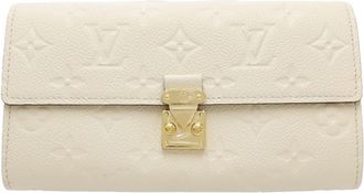 Louis Vuitton Monogram Empreinte Leather Long Wallet (Bi-Fold) (Pre-Owned)