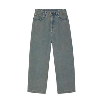 American Vintage Arlow Loose-fit Jeans - Dames - Jeans - Blauw - Maat: W25 Katoen