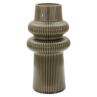 Dmora Vaso, Estrutura Cor Preto Di&acirc;metro 8 Cm, Marrom - Gagarosa