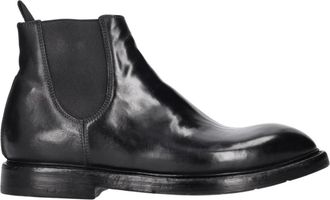 Premiata King Enkellaars - Heren - Chelseaboots - Zwart - 42 1/2 EU - Leer - Schoenen