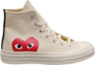 Comme Des Gar&ccedil;ons Big Heart Hi Top Chuck 70 - Heren - Sneakers - Wit - 42 EU - Schoenen