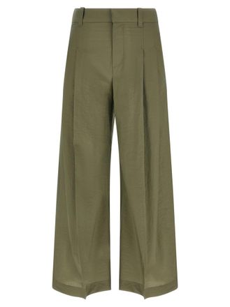 Brunello Cucinelli Green Double pinch pants