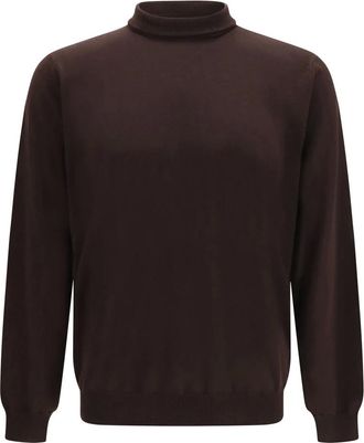 Lardini Maglione Girocollo Alto - - Knitwear - Donna - Marrone - XL