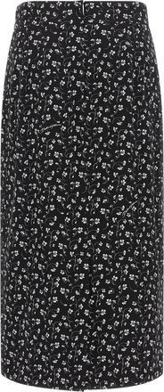 Dolce & Gabbana Floral-Print Silk Skirt