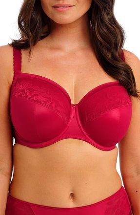 Fantasie Illusion Underwire Side Support Bra in Red at Nordstrom, Size 34Dd