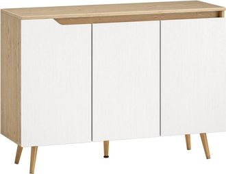 HOMCOM Aparador 107x35x76.5 cm roble