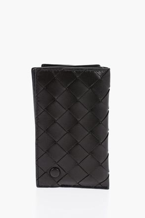 Bottega Veneta Portafoglio Intrecciato Verticale In Pelle Bottega Veneta