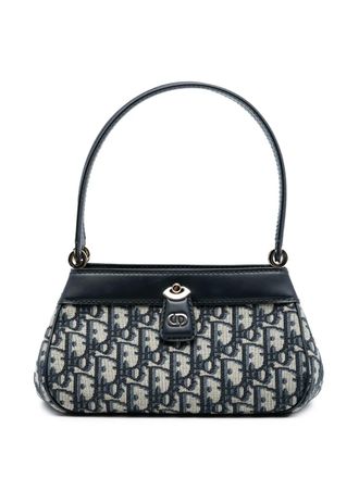 Dior 2023 Oblique Canvas Key shoulder bag - Blue
