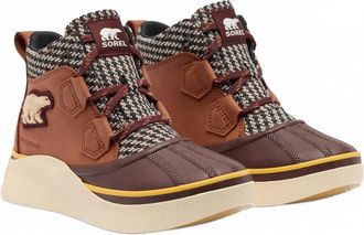 Sorel Womens Out N About Iv Classic Shoe In Rustic Brown/redwood