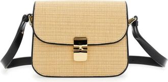 A.P.C. A.p.c., Tassen, Dames, Beige, ONE Size, Leer, Beige Grace Small Tas